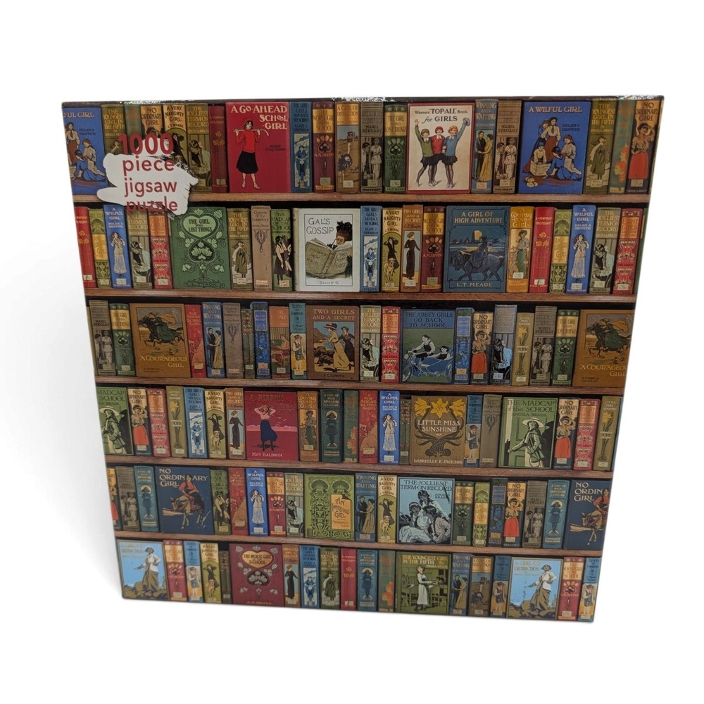 Flame Tree High Jinks Bookshelves Bodleian 1000 Piece Puzzle Uncounted